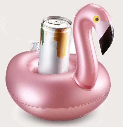 Inflatable Rose Gold Flamingo Coaster
