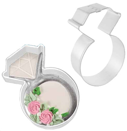 Wedding Ring Cookie Cutter 3.75&quot;