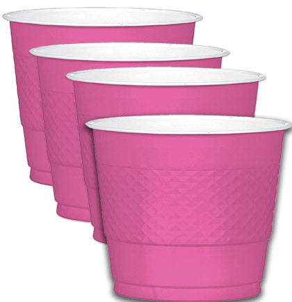 Hot Pink Cocktail Party Cups Set of 20