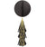 This classy Black & Gold Honeycomb decoration will add some glam to the bachelorette party. The 28" long hanging dangler has a black honeycomb ball a black and gold metallic fringe tail for a dramatic effect. Hang the decoration from the ceiling, a light fixture or a large doorway to wow the party guests. 