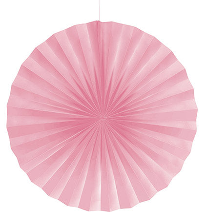 Pink Paper Hanging Fan - 22"
