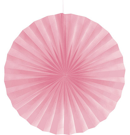 Pink Paper Hanging Fan 22"
