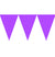Decorate any themed bachelorette party with this easy Purple Pennant Banner to add some color! It's a fun and inexpensive way to decorate the party! Place it against a wall, a party table or along a doorway. 