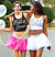 Maid of Honor Diamond Rhinestone Black Tank