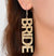Bride Gold Glitter Earrings
