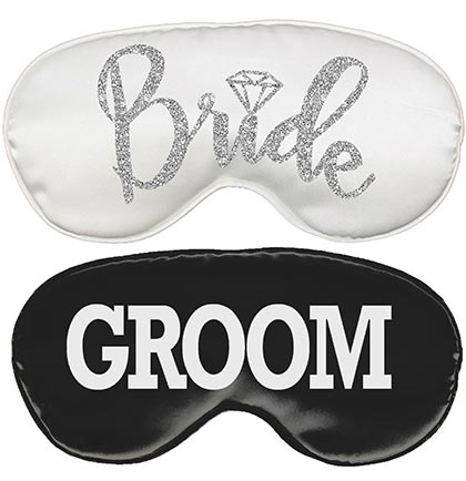 Bride & Groom Sleep Mask Set