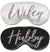 Wifey & Hubby Silver Glitter Sleep Mask Set