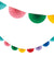 Rainbow Half Moon Paper Fan Garland - 8ft