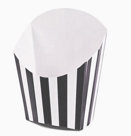 Black &amp; White Striped Favor Box - Set of 6