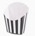 Black & White Striped Favor Box - Set of 6