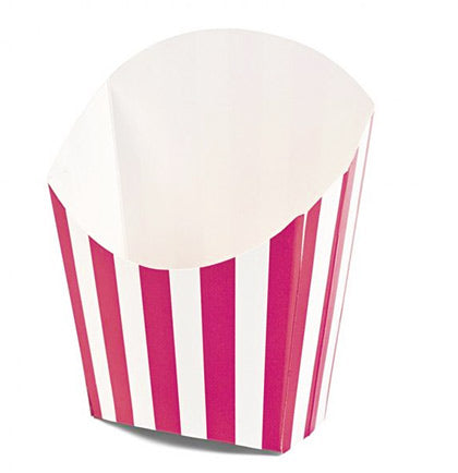 Hot Pink & White Striped Favor Box