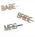 Silver Mrs. Hair Clip
