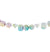 This pretty iridescent garland is the perfect bachelorette party decoration to decorate walls, doorways or party tables! This 8ft long garland comes with fifteen shaped gemstones on a white string. It will add glam wherever you use it to decorate!