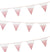 Pink Ombre Fabric Pennant Banner
