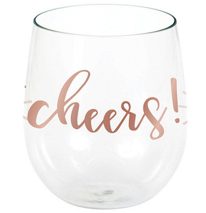 Cheers Stemless Wine Glass