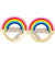 Rainbow Novelty Glasses Set of 4