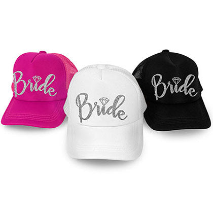 Silver Bride Diamond Trucker Hat