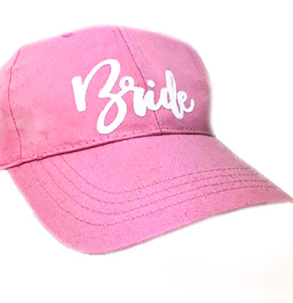 Bride White Glam Pink Baseball Hat