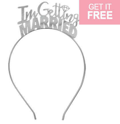 I'm Getting Married Silver Headband