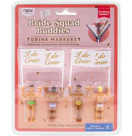 I Do Crew Drink Dudes - Set of 4