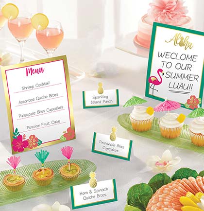 Aloha Buffet Decorating Kit - 12pc