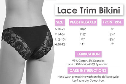 Rose Gold Wifey Bikini Lace Inset Bikini Panty •