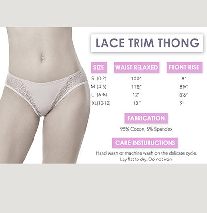 Silver Wifey Lace Inset Thong Panty