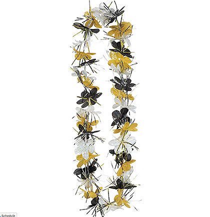 Black, Gold & Silver Sparkle Lei