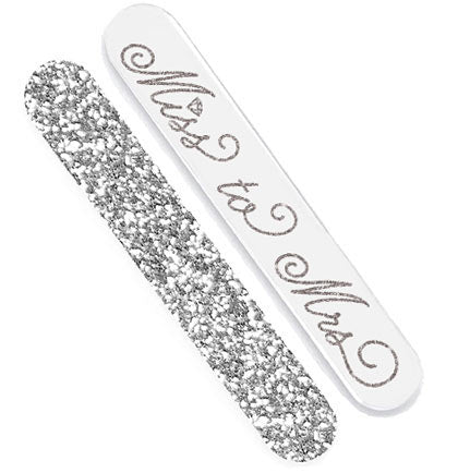 2pc Miss to Mrs. Silver Nail File Set