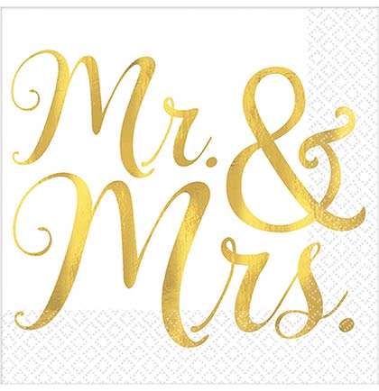 Mr. & Mrs. Cocktails Napkins