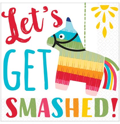 Let's Get Smashed Napkins | Bachelorette Party Napkins | The House of ...