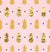 Gold Pineapple Blush Cocktail Napkins