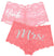 Glam Bride & Mrs. Pink Lace Boyshort Panty Set 2pc