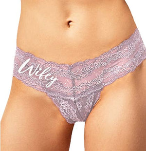 Rhinestone Wifey Bridal Thong, Wifey Underwear, Wifey Lingerie