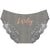 Rose Gold Wifey Bikini Lace Inset Bikini Panty •