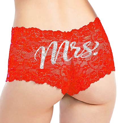 Silver Mrs. Lace Panty