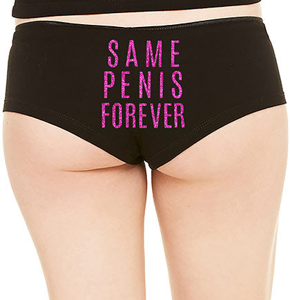 Same Penis Forever Cheeky Panty, Lingerie Party Panties
