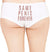 Rose Gold Same Pen*s Forever White Cheeky Panty - Small •