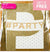 Gold Glitter "# Party" Banner