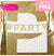 Gold Glitter "# Party" Banner
