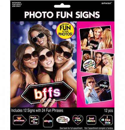 Quotations Photo Fun Signs - 12pc