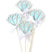 Blue Diamond Ring Cupcake Toppers Set of 5