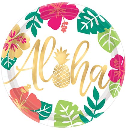 Aloha Party Dinner Plates