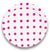 Hot Pink Polka Dot Plates - Set of 16