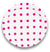 Hot Pink Polka Dot Plates