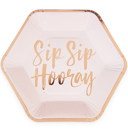 Sip Sip Hooray Rose Gold Plate