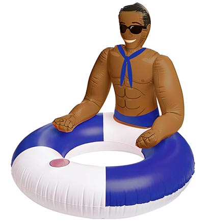 Inflatable Hunk Pool Ring - Jerry