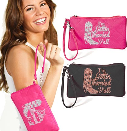 I&#39;m Gettin Married Y&#39;all Pouch