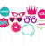 Girly BFF Photo Booth Props - 10pc