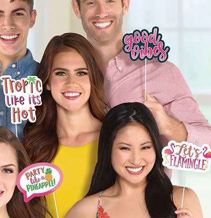 Tropic Like It's Hot Photo Booth Props 13pc